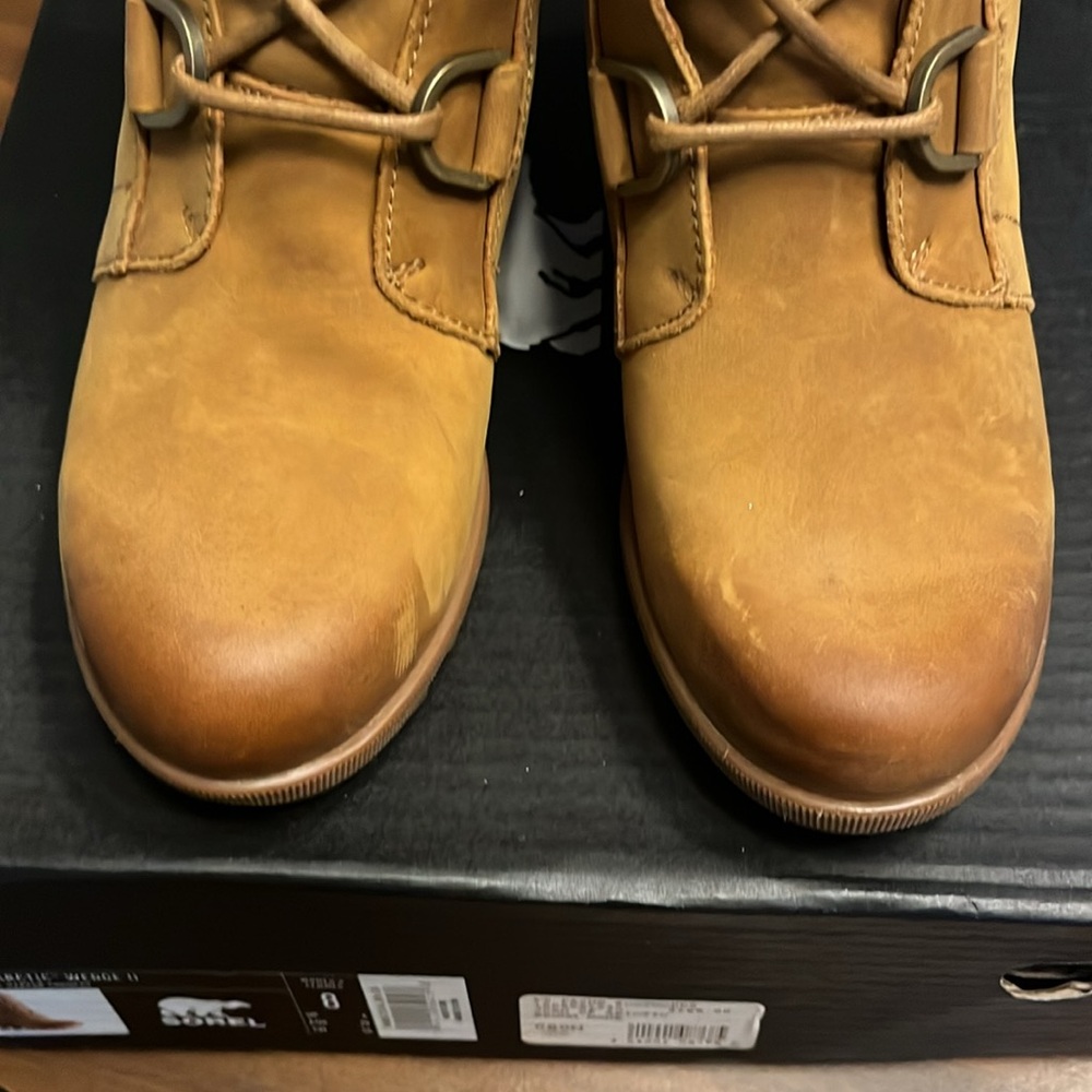 Sorel Joan of Arctic Wedge II Camel Brown women’s size 8/39 - Picture 4 of 10